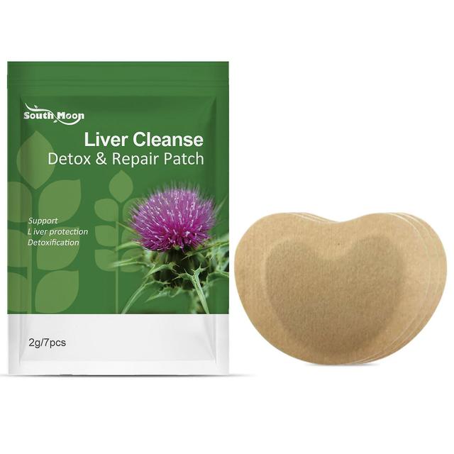 7pcs Liver Cleanse Body Detox Patches Relieving Eyes Dryness Detox Stickers Liver Protection And Cleansing Default on Productcaster.