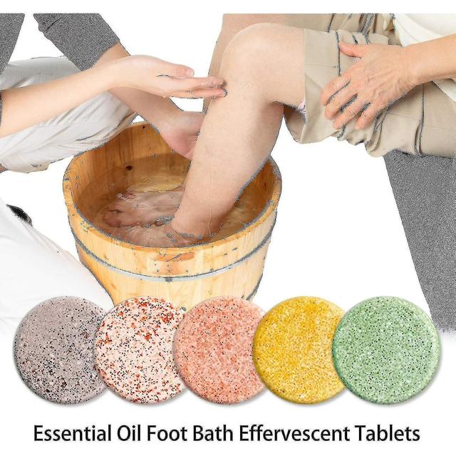 Essential Oil Foot Bath Effervescent Tablets Helps Sleep, Repels Cold And Dispels Wet Body Foot Bath on Productcaster.