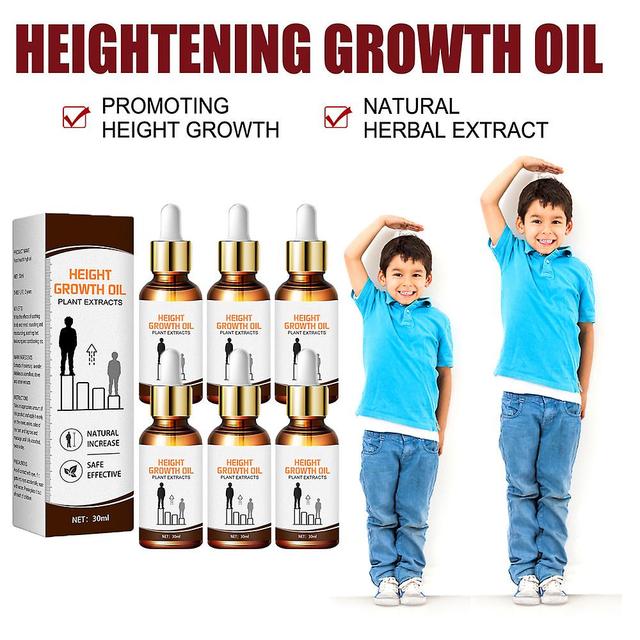 Sencu 6pcs Body Height Enhancer Foot Oil 30ml Promote Blood Circulations Height Growth Foot Nourishing Liquid For Kids Adult on Productcaster.