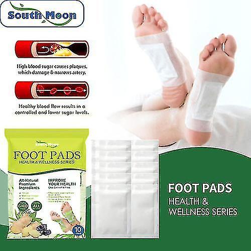 70pcs Natural Herbal Detox Foot Patches Pads Body Toxins Feet Slimming Deep-cleansing Reduce Blood Sugar Foot Pads 50Pcs on Productcaster.