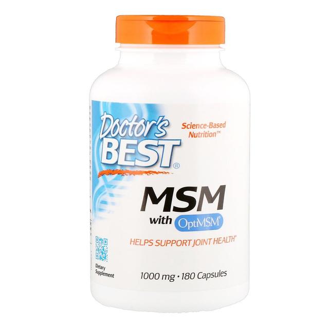 Doctor's Best Lægens bedste, MSM med OptiMSM, 1.000 mg, 180 Kapsler on Productcaster.