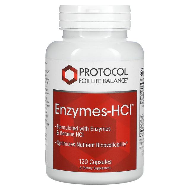 Protocol for Life Balance, Enzymes-HCI, 120 Capsules on Productcaster.