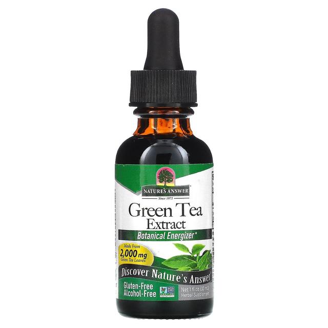 Nature's Answer, Green Tea Extract, Alcohol-Free, 2,000 mg, 1 fl oz (30 ml) on Productcaster.