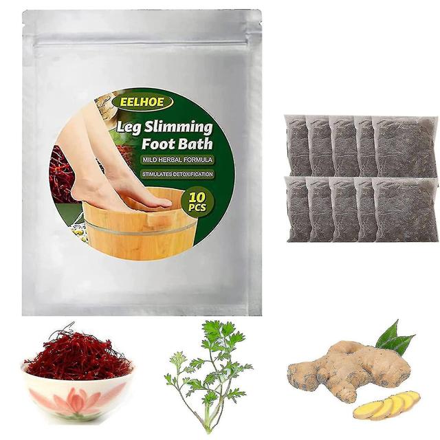 Lymphatic Drainage Ginger Foot Soak, Leg Ming Foot Bath Natural Mugwort Herb Foot Soak Ginger on Productcaster.