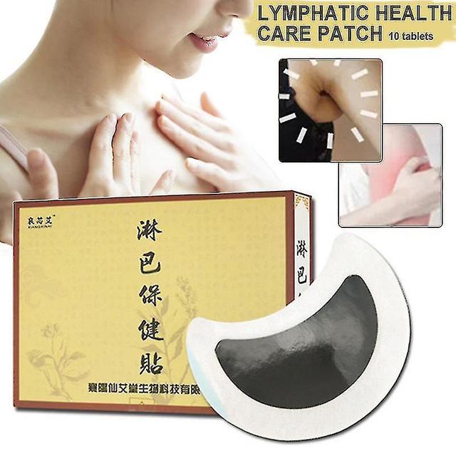 10pcs/pack Neck Lymphatic Detox Patch Body Health Care Herbal Extracts Skin Friendly on Productcaster.