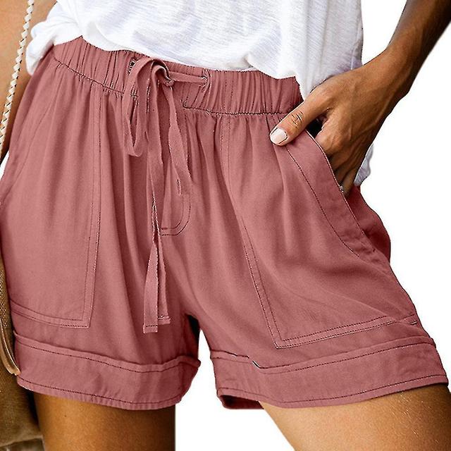 Women Waist String Shorts Casual Loose Hot Pants With Pockets on Productcaster.