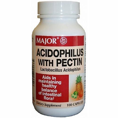 Major Pharmaceuticals Probiotic Dietary Supplement Major 100 per Bottle Capsule, Count of 1 (Pack of 6) on Productcaster.