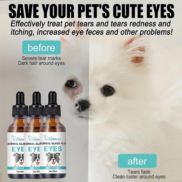 1 Pack Pet Eye Solution, Eye Cleaner For Dogs, Dog Tear Stain Remover Cleaning Solution For Pets, Cat Cleaner Effective Eye Wash For Dogs, Anti-itc... on Productcaster.