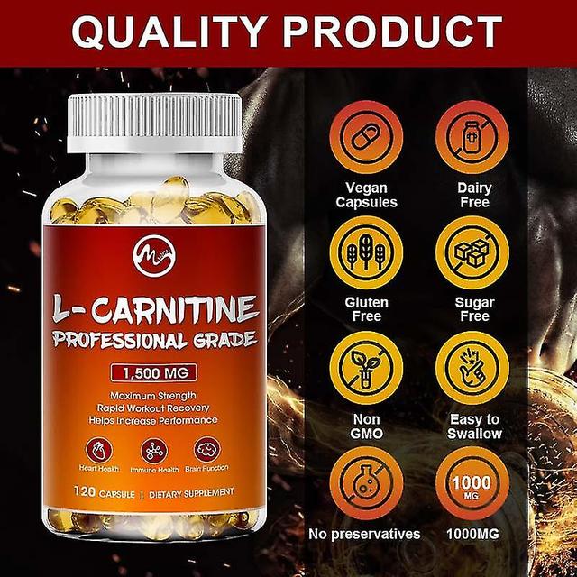 Guoguo Acetyl L-carnitine High Potency Supports Natural Energy Production Supports Memory Focus Increase Body Performance 1500mg 10 pcs on Productcaster.