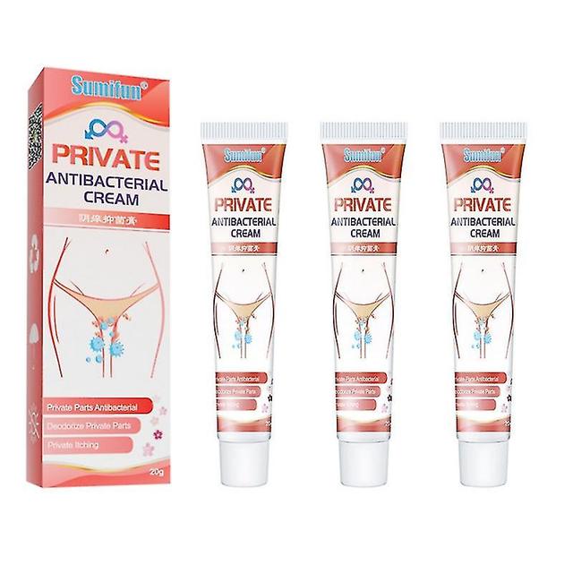 3pcs 20g partes privadas vaginal picazón crema piel ungüento de yeso para uso externo on Productcaster.