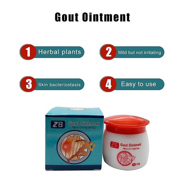 Fsu 20g 10box Botanical Herbal Extract Gout Cream Arthritis Pain Dressing Effective Bacteriostatic Analgesics Mild Ointment on Productcaster.