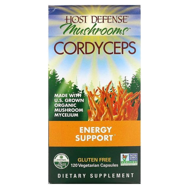 Fungi Perfecti Host Defense, Cordyceps, Energy Support, 120 kasvissyöjäkapselia on Productcaster.