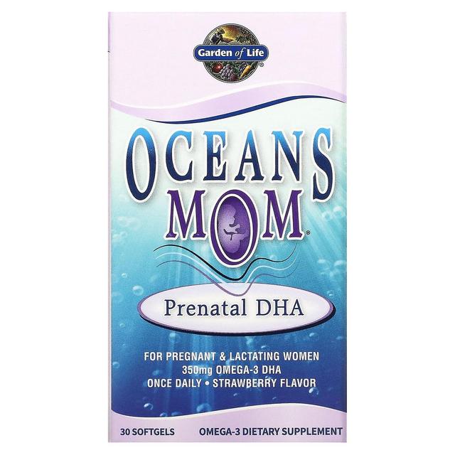 Garden of Life Ogród życia, Oceans Mom, Prenatal DHA, Truskawka, 350 mg, 30 Kapsułki żelowe on Productcaster.