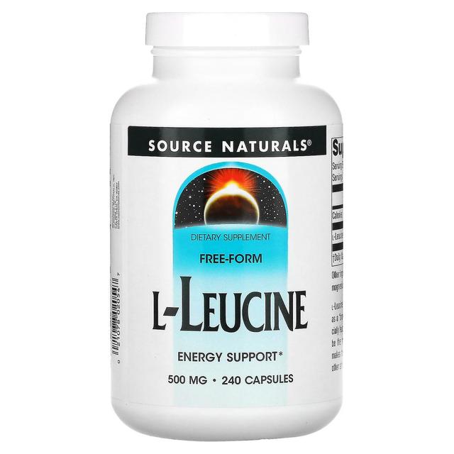 Source Naturals Kilde Naturals, L-Leucin, 500 mg, 240 kapsler on Productcaster.