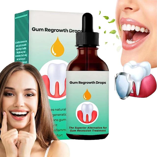 Mamusk Gum Regrowth Drops, 30ml Gum Restoration Drops, Repair Gum Regrowth For Receding Gum, Rejuvenate Your Gums With Ease 2Pcs on Productcaster.