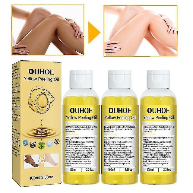 1-3pcs Huile Peeling Jaune Double Force 100ml on Productcaster.