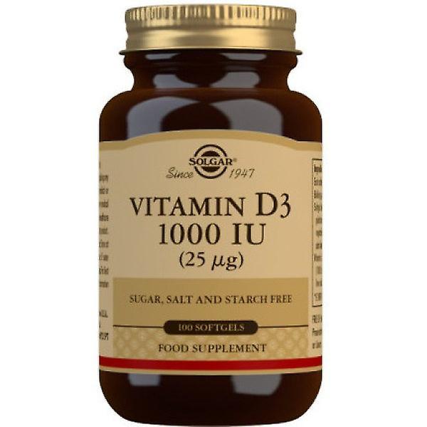 Solgar Vitamin D3 1000 Iu 25 Mcg 100 Caps on Productcaster.