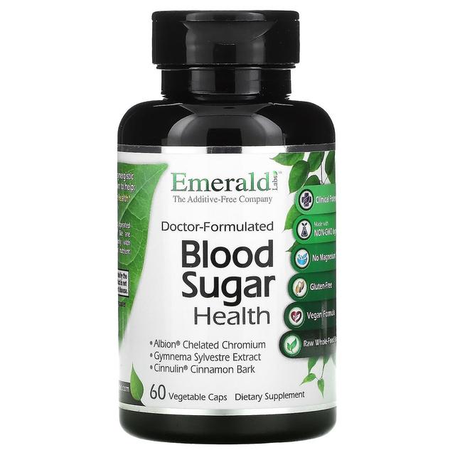 Emerald Laboratories Laboratórios Esmeralda, Saúde do Açúcar no Sangue, 60 Tampas de Vegetais on Productcaster.