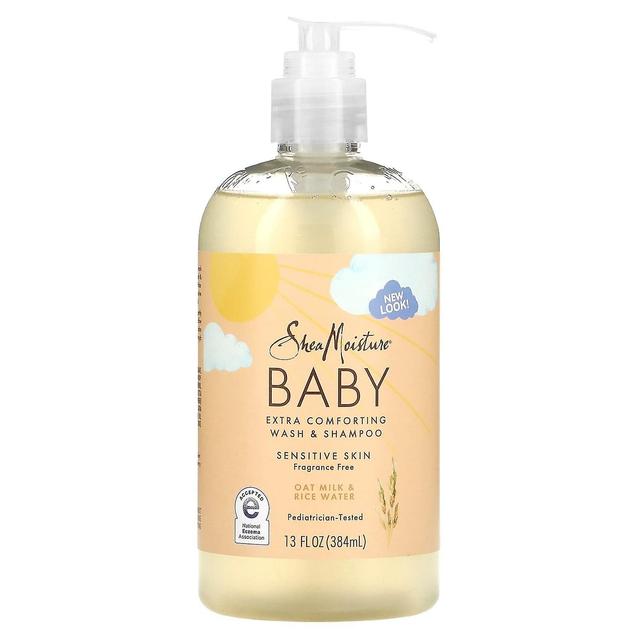 Shea Moisture SheaMoisture, Baby Extra Comforting Wash &; Shampoo, Kauramaito &; Riisivesi, Hajusteeton, 13 fl oz on Productcaster.