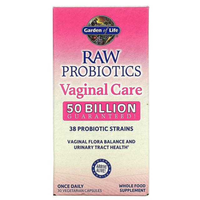 Garden of Life Livets trädgård, RAW probiotika, Vaginal vård, 50 miljarder, 30 vegetariska kapslar on Productcaster.