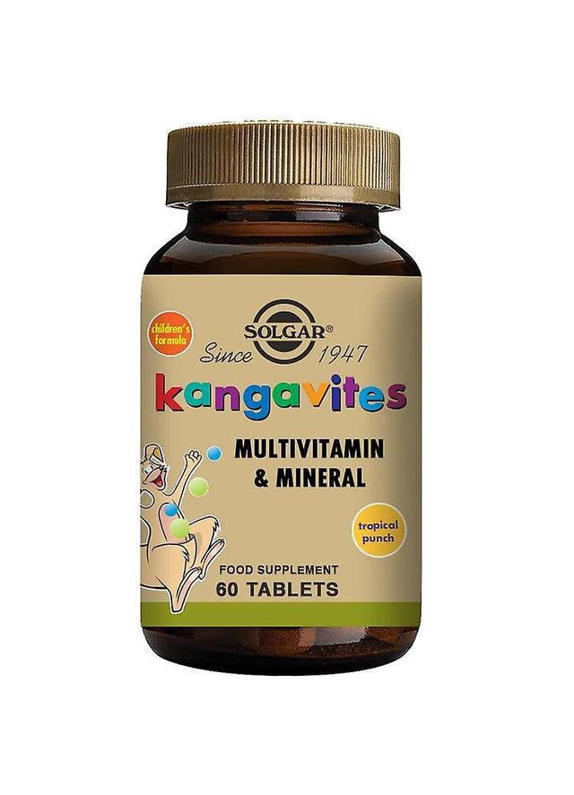 Solgar kangavites multivitamin & mineral tropical punch (children's formula) 60's on Productcaster.