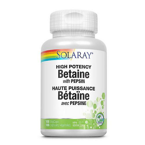 Solaray Betaine With Pepsin ,100 Caps on Productcaster.