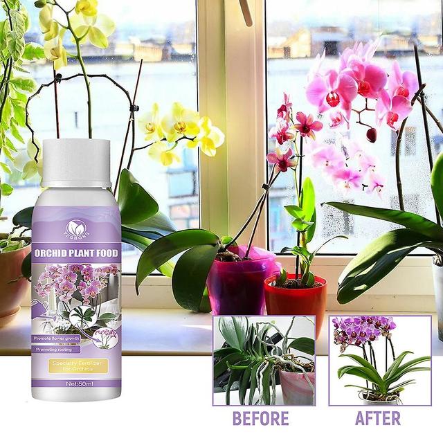 1/2pcs Plant Nutrition Liquid Flower Fertilizer Orchid Compound Growth Supplementing Nutrition Liquid 50ml on Productcaster.