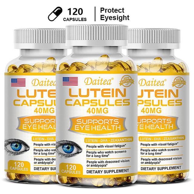 Vorallme Daitea Vitamine Lutein, Zeaxanthin und Heidelbeerextrakt für Augenbelastung, trockene Augen und Sehgesundheit Luteinmischung für Erwachsen... on Productcaster.