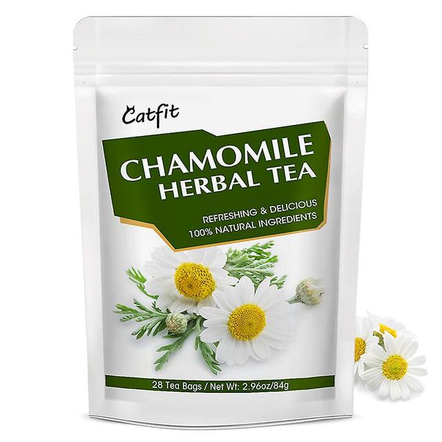 Visgaler Chamomile Health Tea For Improving Sleep Quality Anti-inflammation Skin Beauty Digestion Fatigue Cough Relief Product 28 days on Productcaster.