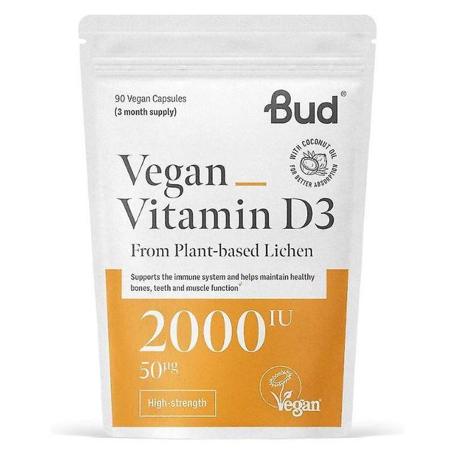 Bud Nutrition Vegan Vitamin D3 Caps 90 on Productcaster.