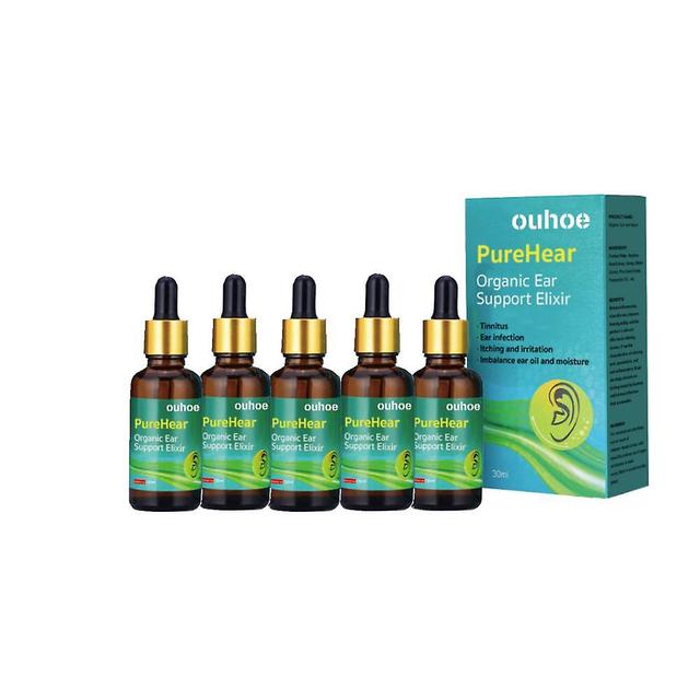 1-5 stuks 30 ml Purehear Organisch Oorsteunelixer, Natuurlijke Producten Biologische Oorolie 5Pcs on Productcaster.