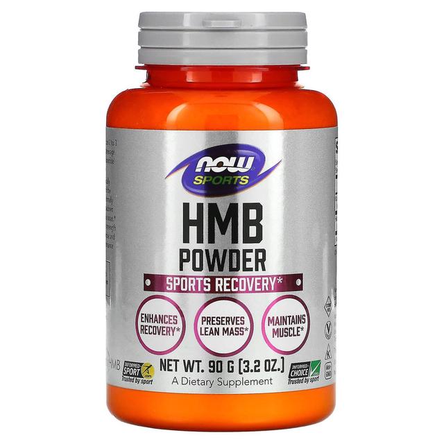 NOW Foods NU Fødevarer, Sport, HMB Pulver, Sports Recovery, 3,2 oz (90 g) on Productcaster.