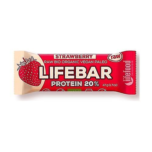 Lifebar protein strawberry 1 bar of 47g on Productcaster.