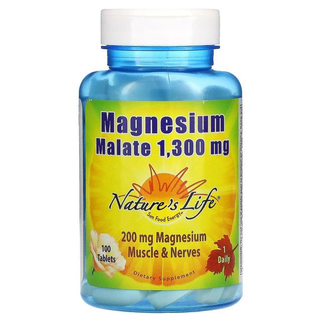 Nature's Life, Magnesium Malate, 1,300 mg, 100 Tablets on Productcaster.