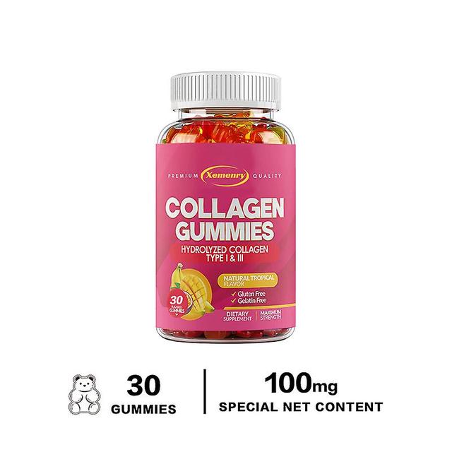 Vorallme Mäns &; Dam Collagen Gummies (60 Count) - Typ I & III hydrolyserat kollagen för hår, hud, naglar och leder 30 Gummies on Productcaster.