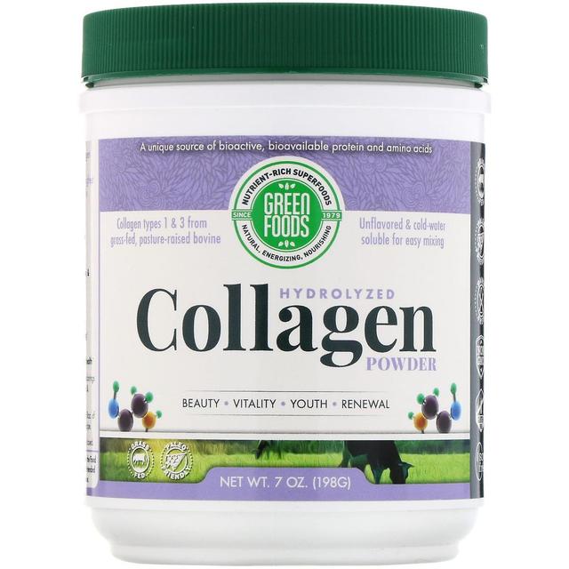 Green Foods, Hydrolyzed Collagen Powder, 7 oz (198 g) on Productcaster.