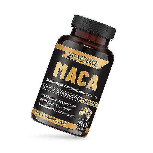 Maca Capsules, Premium Maca Root Powder Capsules, 7in1 Maca Root Capsules 8050mg Maca Root Extract Supplement Energy & Mood Support 1 bottle-60pcs on Productcaster.