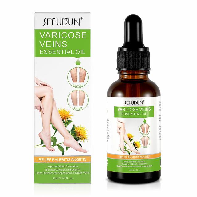 Sefudun New Vein Essential Oil Red Blood Silk Repair Earthworm Leg Green Tendon Bulge Relieve Pain Safflower Cream on Productcaster.