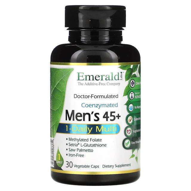 Emerald Laboratories, Men's 45+ 1-Daily Multi, 30 Vegetable Caps on Productcaster.