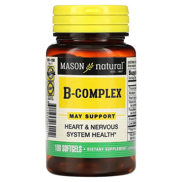 Mason Natural, B Complex, 100 Softgels on Productcaster.