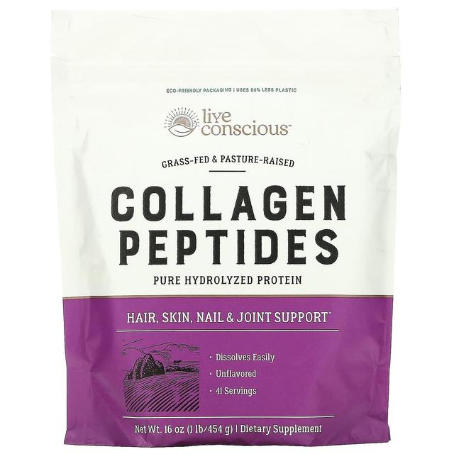 Live Conscious, Collagen Peptides, Unflavored, 16 oz (454 g) on Productcaster.