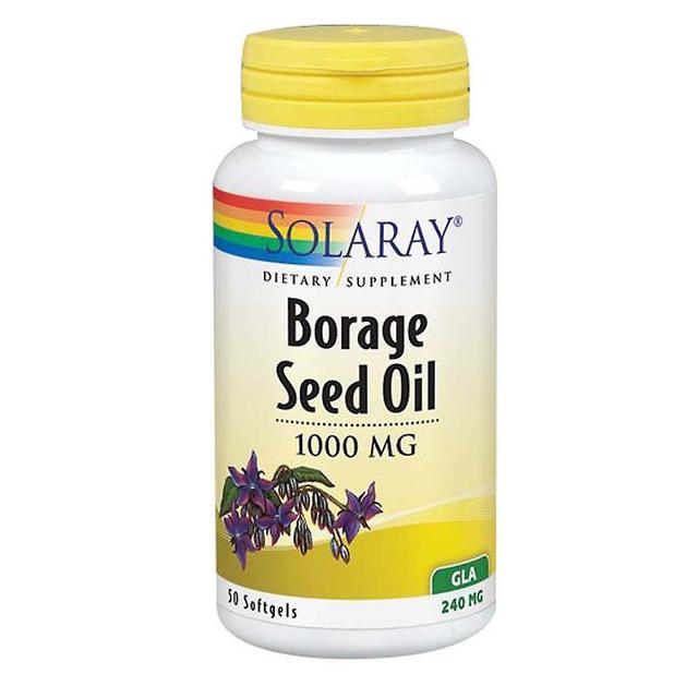 Solaray Borage Seed Oil, 1, 000 mg, 50 Softgels (Pack of 2) on Productcaster.