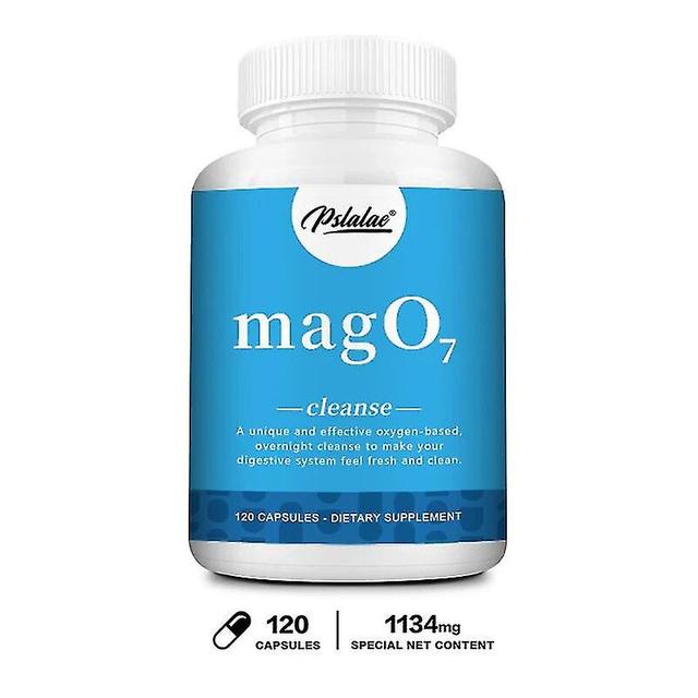 Premium Mag O7 kapsler, oxygenerer fordøjelsessystemet, tyktarm renser og afgifter, lindrer forstoppelse, ikke-GMO 120 Capsules on Productcaster.