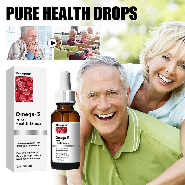 Vegan Omega-3 Pure Health Drops,Fish Oil Alternative,Blood Pressure Blood Sugar Support 30ml on Productcaster.