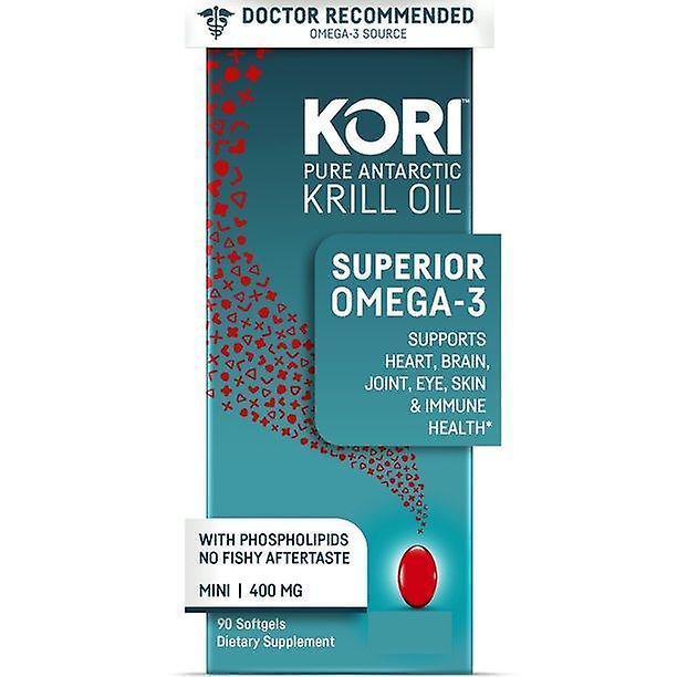 Kori krill oil superior omega-3 400mg 90ct, mini softgels on Productcaster.