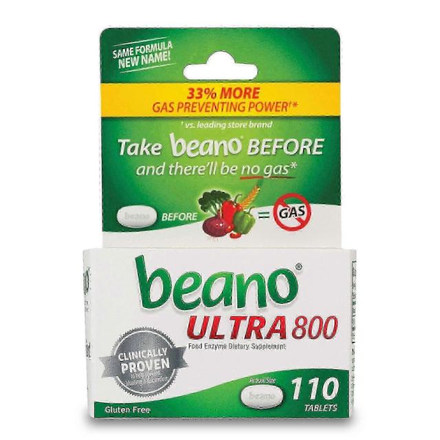 Beano ultra 800 gas prevention & digestive enzyme tablets, 110 ea on Productcaster.