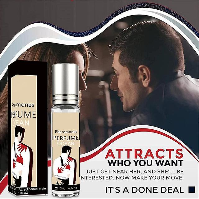 Pheromone Cologne pour hommes, Parfum de phéromone longue durée pour les femmes pour attirer les hommes, Lure Pheromone Perfume Roller Océan on Productcaster.