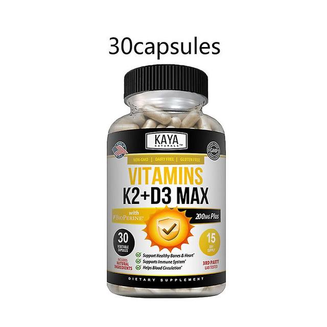 Vorallme Vitamin D3 K2 - Hjälper till att stärka immunitet, hjärta, leder och ben Multivitamintillskott för vuxna 30capsules A bottle on Productcaster.