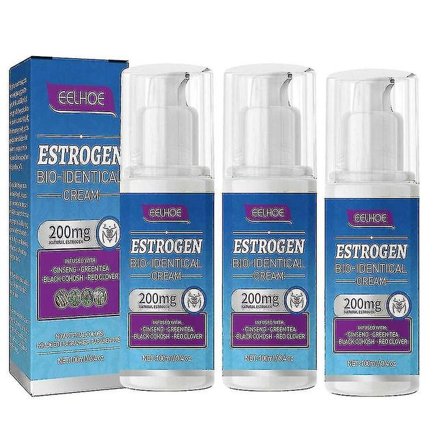 100ml Estrogen Cream Natural Bioidentical Menopause Relief Balance Therapy 3pcs on Productcaster.