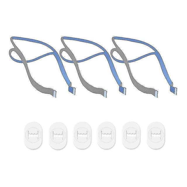 Compatibile di ricambio per P10 Cuscino Nasale Cpap Cinturino 3 Spallacci e 6 clip di regolazione A on Productcaster.